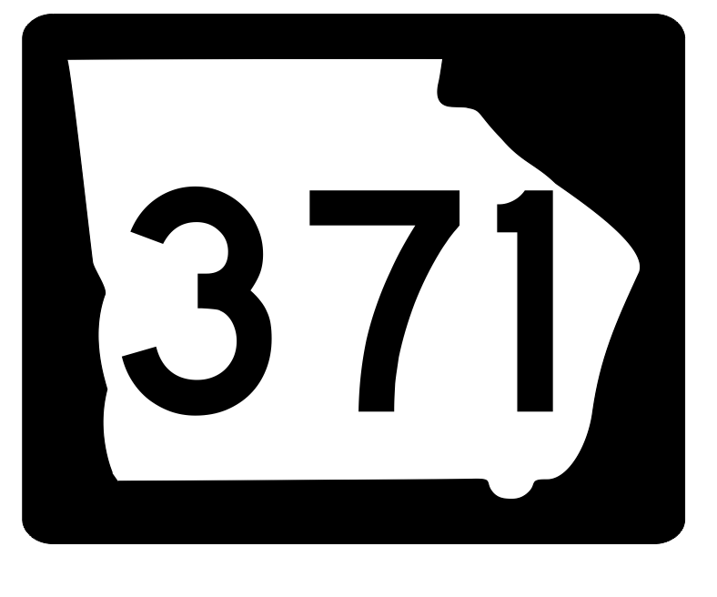 Georgia State Route 371 Sticker R4032 Highway Sign Road Sign Decal
