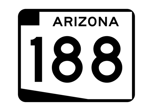 Arizona State Route 188 Sticker R2744 Highway Sign Road Sign