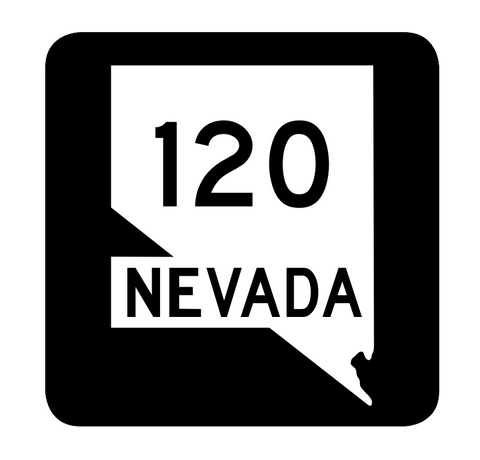 Nevada State Route 120 Sticker R2981 Highway Sign Road Sign