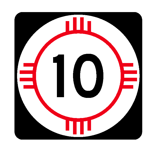 New Mexico State Road 10 Sticker R4115 Highway Sign Road Sign Decal