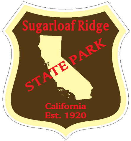 Sugarloaf Ridge State Park Sticker R6696 California