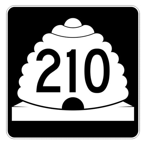 Utah State Highway 210 Sticker Decal R5512 Highway Route Sign