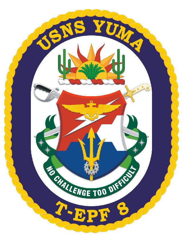 USNS Yuma Sticker Military Armed Forces Navy Decal M260 - Winter Park Products