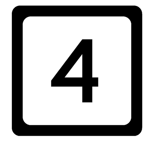 West Virginia Route 4 Sticker Decal R1059 Highway Sign Road Sign - Winter Park Products
