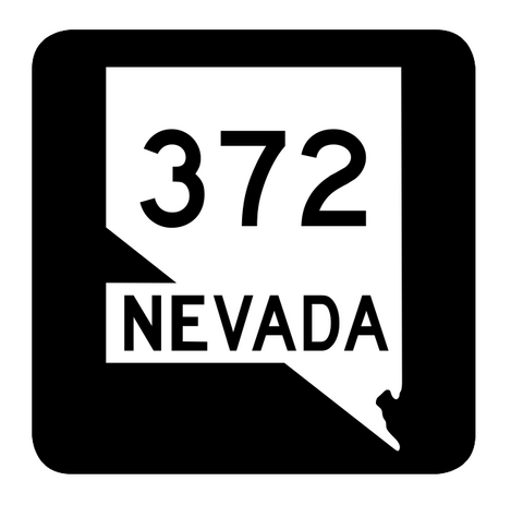Nevada State Route 372 Sticker R3044 Highway Sign Road Sign
