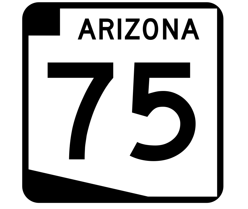 Arizona State Route 75 Sticker R2714 Highway Sign Road Sign