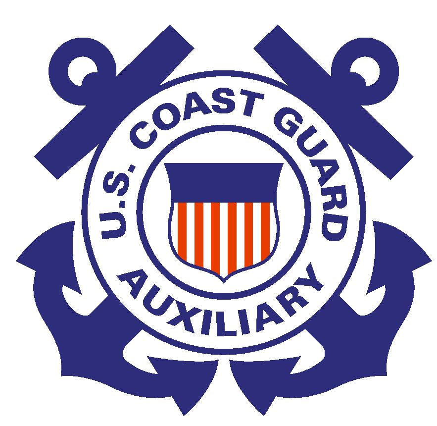 US Coast Guard Auxiliary Sticker / Military Decal M327 - Winter Park Products