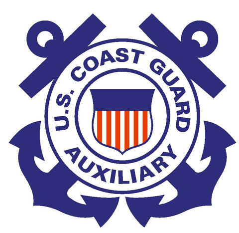 US Coast Guard Auxiliary Sticker / Military Decal M327 - Winter Park Products