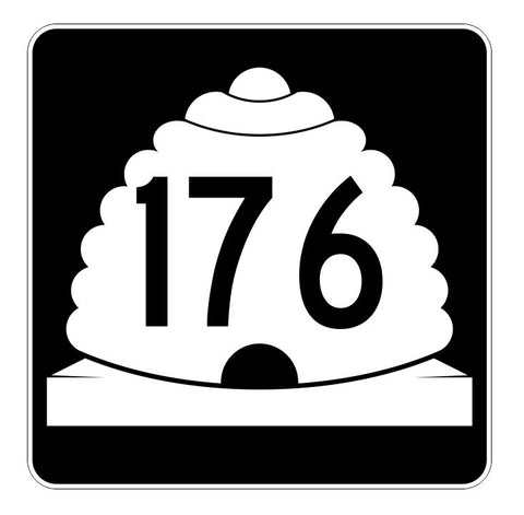 Utah State Highway 176 Sticker Decal R5494 Highway Route Sign