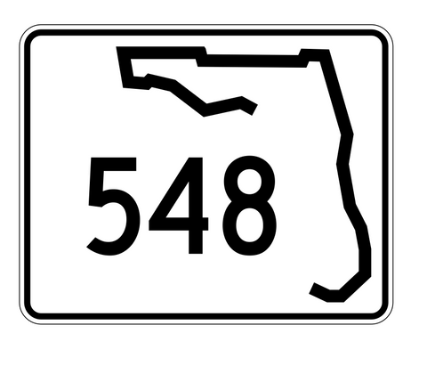 Florida State Road 548 Sticker Decal R1613 Highway Sign - Winter Park Products
