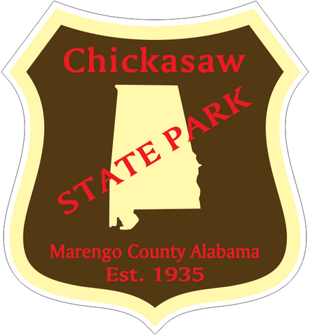 Chickasaw Alabama State Park Sticker R6853