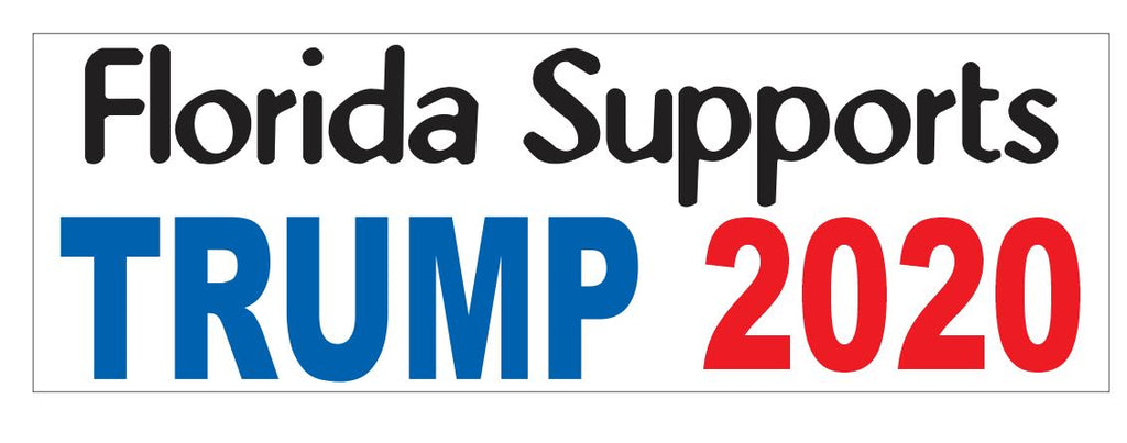 2020 Florida Supports TRUMP BUMPER STICKER or Helmet Sticker D3705