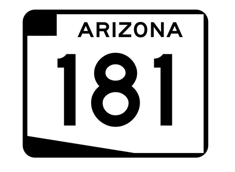Arizona State Route 181 Sticker R2741 Highway Sign Road Sign