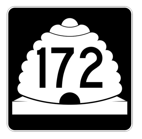 Utah State Highway 172 Sticker Decal R5490 Highway Route Sign