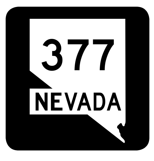 Nevada State Route 377 Sticker R3050 Highway Sign Road Sign