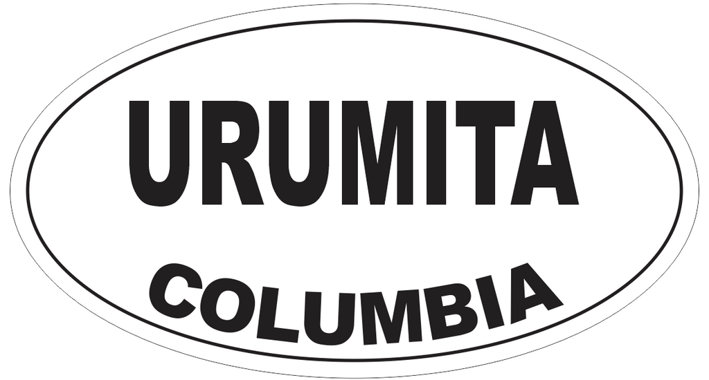 Urumita Columbia Oval Bumper Sticker or Helmet Sticker D4550