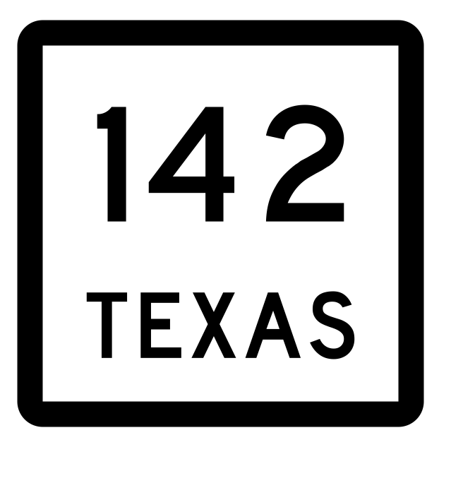 Texas State Highway 142 Sticker Decal R2441 Highway Sign - Winter Park Products