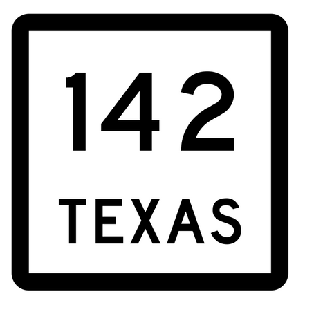 Texas State Highway 142 Sticker Decal R2441 Highway Sign - Winter Park Products