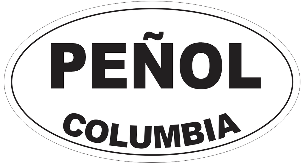 Penol Columbia Oval Bumper Sticker or Helmet Sticker D4230