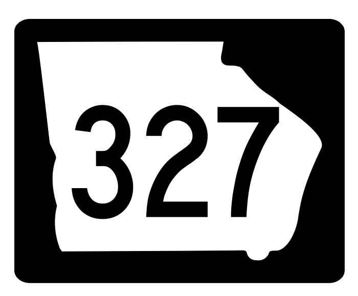 Georgia State Route 327 Sticker R3991 Highway Sign Road Sign Decal