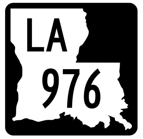 Louisiana State Highway 976 Sticker Decal R6238 Highway Route Sign