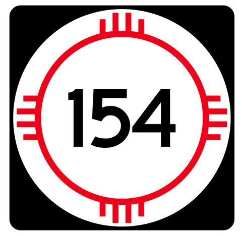 New Mexico State Road 154 Sticker R4154 Highway Sign Road Sign Decal