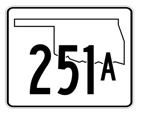 Oklahoma State Highway 251A Sticker Decal R5724 Highway Route Sign