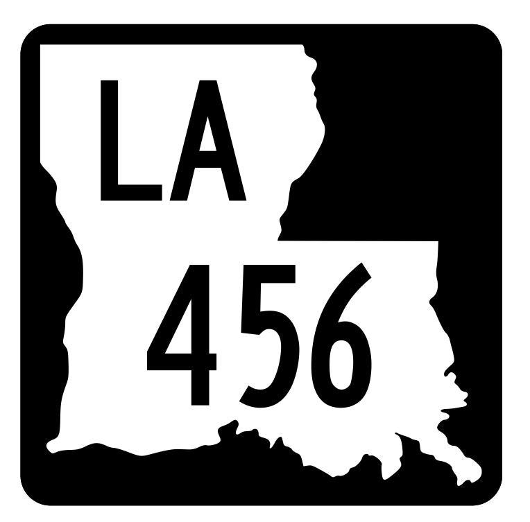 Louisiana State Highway 456 Sticker Decal R5973 Highway Route Sign