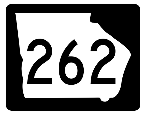 Georgia State Route 262 Sticker R3927 Highway Sign