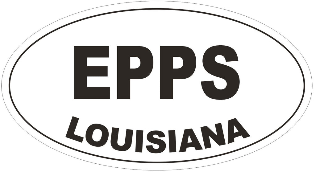 Epps Louisiana Oval Bumper Sticker or Helmet Sticker D3829