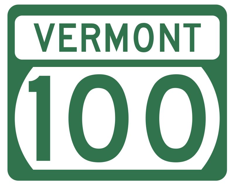 Vermont State Highway 100 Sticker Decal R5301 Highway Route Sign