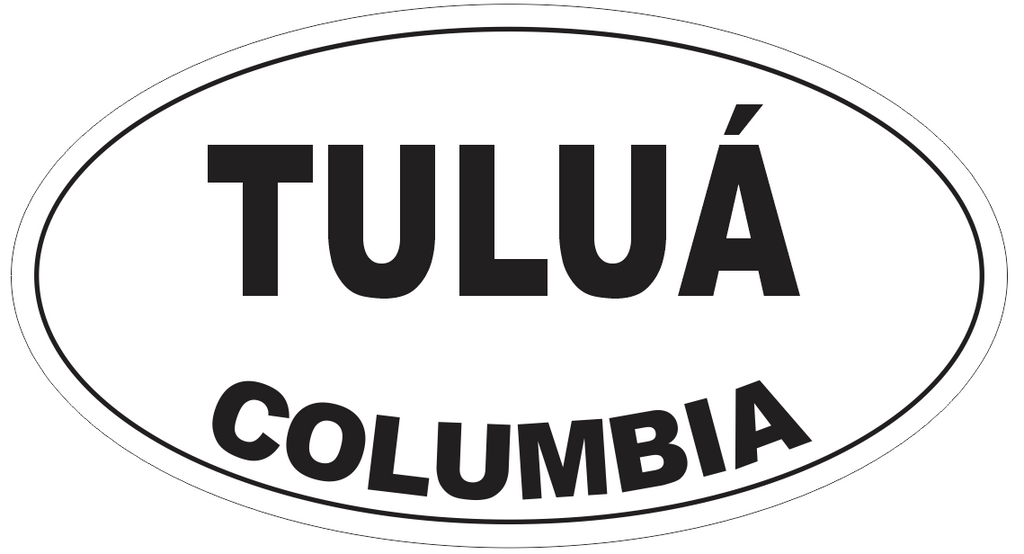 Tulua Columbia Oval Bumper Sticker or Helmet Sticker D4743