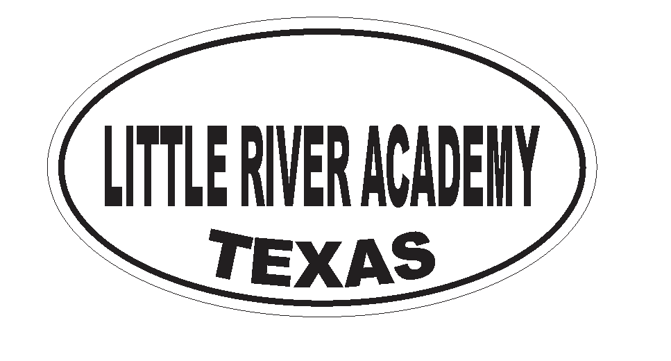 Little River Academy Texas Oval Bumper Sticker or Helmet Sticker D3626 Euro Oval - Winter Park Products