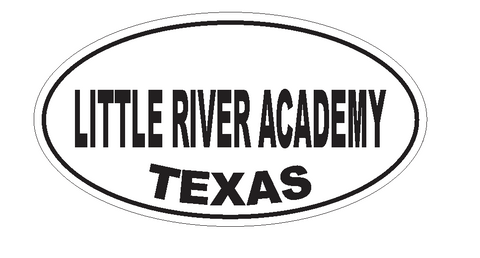 Little River Academy Texas Oval Bumper Sticker or Helmet Sticker D3626 Euro Oval - Winter Park Products