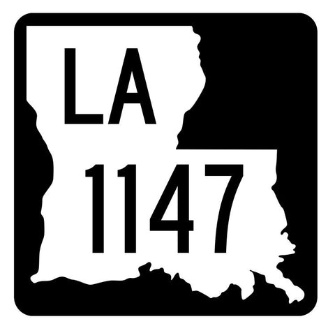 Louisiana State Highway 1147 Sticker Decal R6379 Highway Route Sign