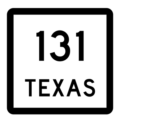 Texas State Highway 131 Sticker Decal R2430 Highway Sign - Winter Park Products