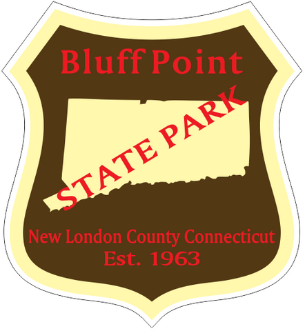 Bluff Point Connecticut State Park Sticker R6864