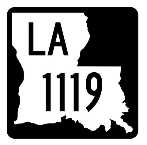 Louisiana State Highway 1119 Sticker Decal R6362 Highway Route Sign