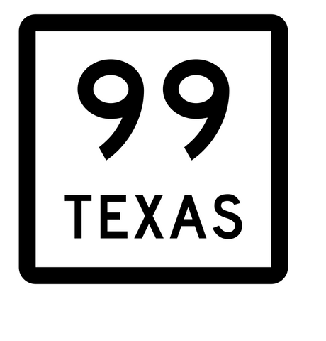 Texas State Highway 99 Sticker Decal R2400 Highway Sign - Winter Park Products