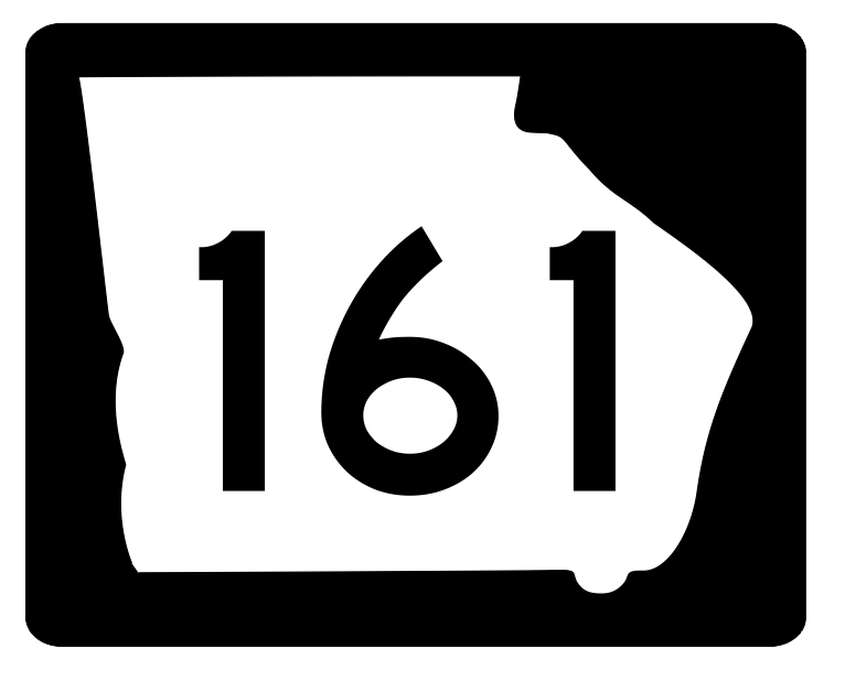 Georgia State Route 161 Sticker R3827 Highway Sign