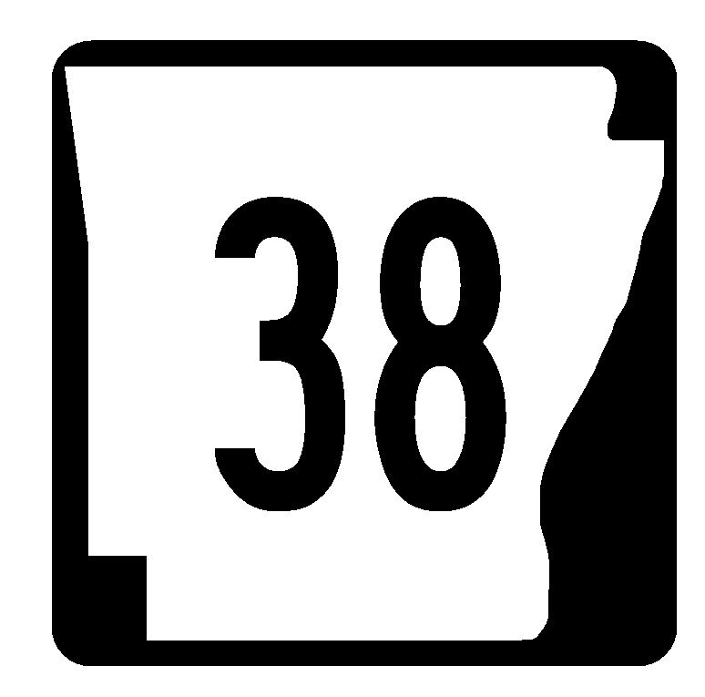 Arkansas Highway 38 Sticker Decal R1047 Highway Sign Road Sign - Winter Park Products