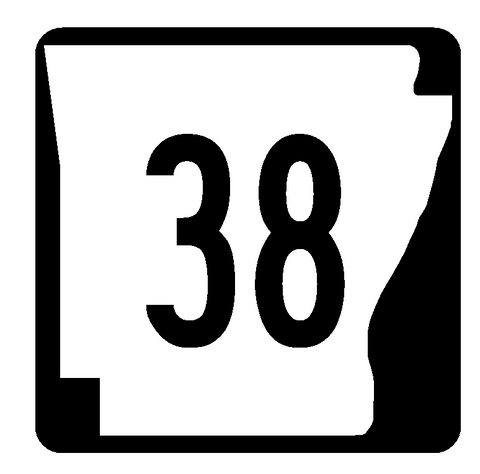 Arkansas Highway 38 Sticker Decal R1047 Highway Sign Road Sign - Winter Park Products