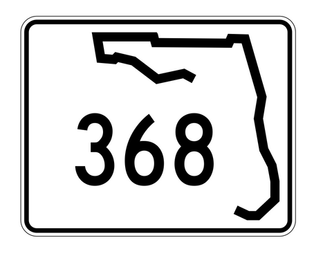 Florida State Road 368 Sticker Decal R1543 Highway Sign - Winter Park Products