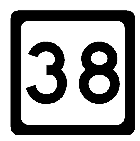 West Virginia Route 38 Sticker Decal R1048 Highway Sign Road Sign - Winter Park Products