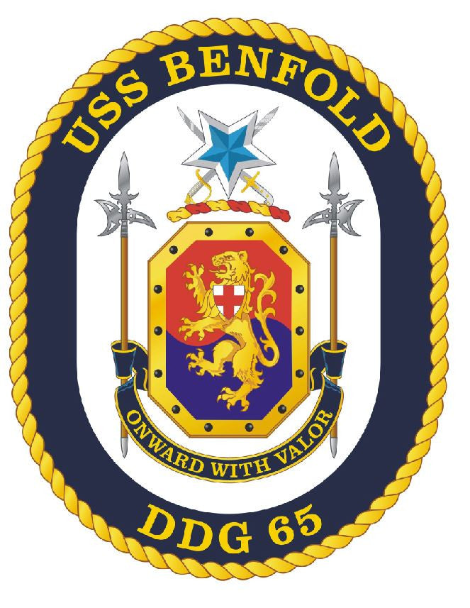 USS Benfold Sticker Military Armed Forces Navy Decal M210 - Winter Park Products