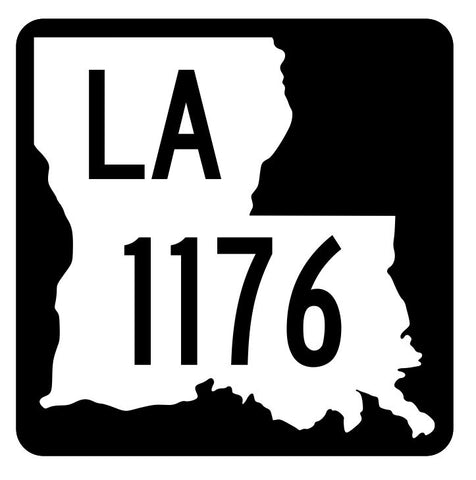Louisiana State Highway 1176 Sticker Decal R6403 Highway Route Sign