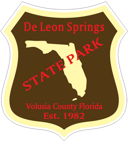 De Leon Springs Florida State Park Sticker R6709