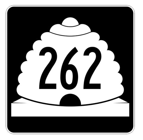 Utah State Highway 262 Sticker Decal R5534 Highway Route Sign