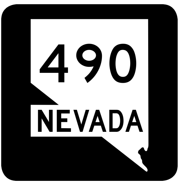 Nevada State Route 490 Sticker R3075 Highway Sign Road Sign