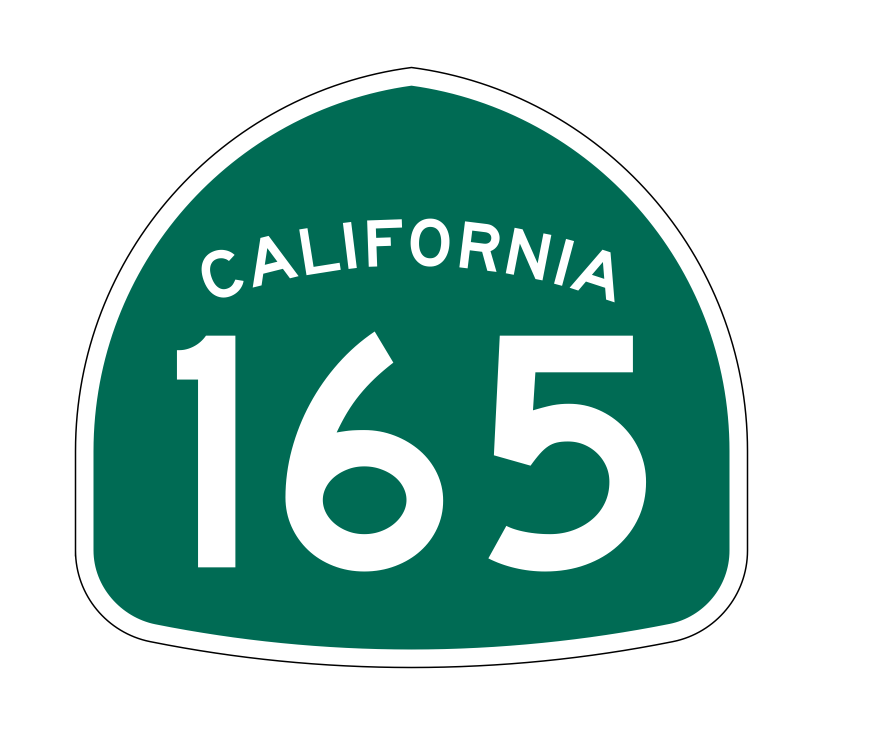 California State Route 165 Sticker Decal R1235 Highway Sign - Winter Park Products